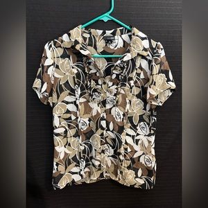 East5th Floral Short Sleeve Women's Top